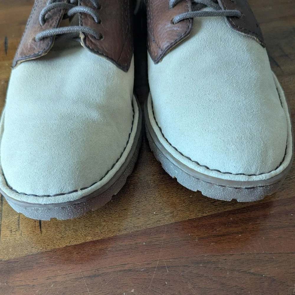 Born Hemlock Oxford Shoes Brown Cream Leather Wingtip 10.5 Old Money Heritage